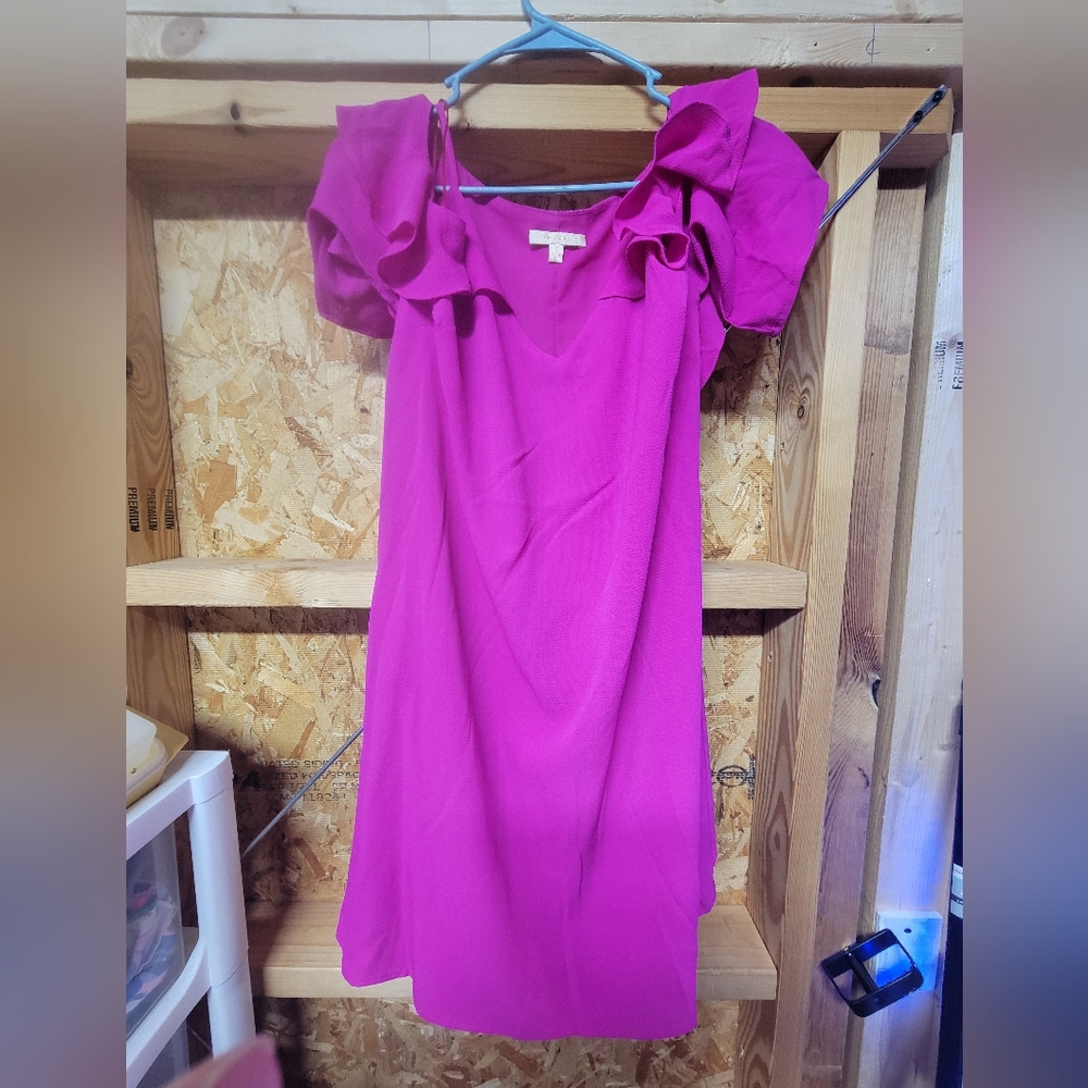 Skies Are Blue NEW NWOT Fuschia Mini Dress Summer/wedding/dance Size Small